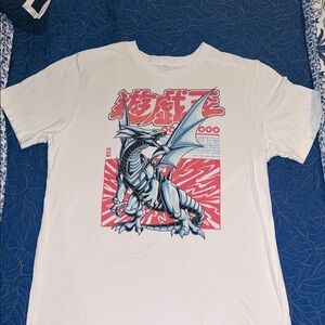 Yugiohyigioh art White Graphic Dragon T-Shirt